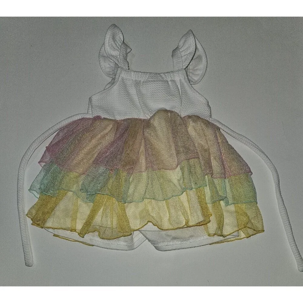 Sweet Heart Rose Tutu Dress Baby 6-9 Months Face Tulle Halloween Costume READ